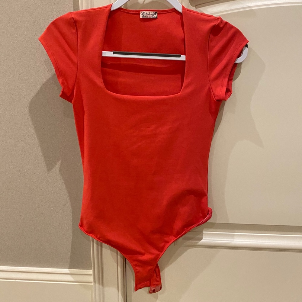 Free People Square Eyes Bodysuit Small. NWOT